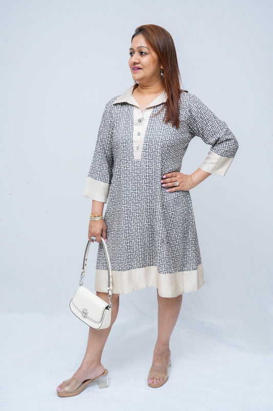 Printed cotton dress